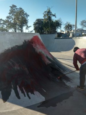limpeza-tinta-pista-de-skate-vandalizada